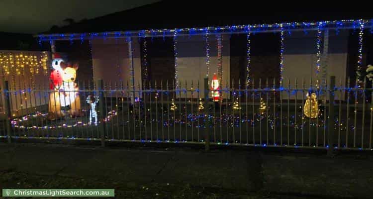 Christmas Light display at 1 Topaz Way, Hampton Park