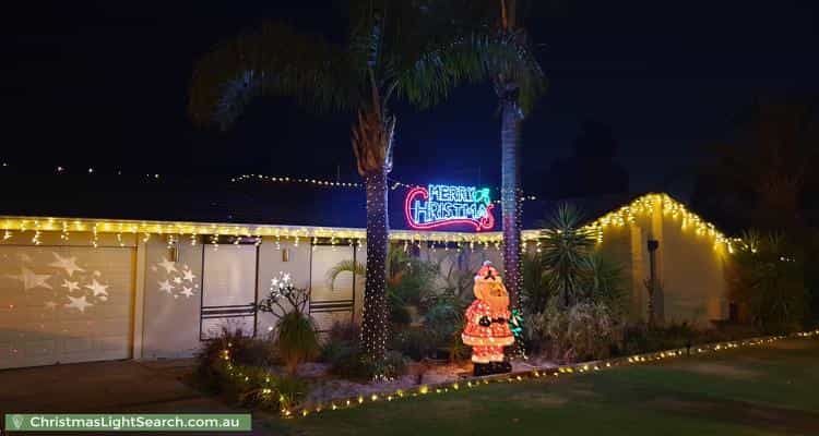Christmas Light display at 71 Wittenoom Road, High Wycombe