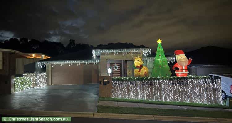 Christmas Light display at  Iluka Road, Claremont Meadows