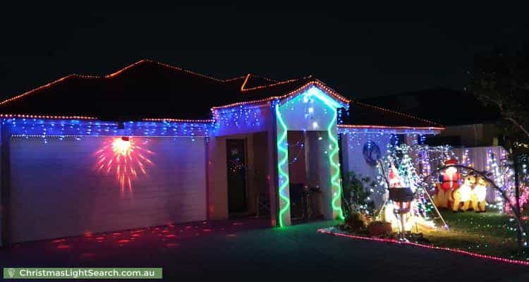 Christmas Light display at 35 Norwich Way, High Wycombe
