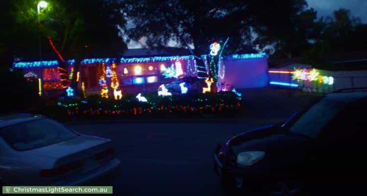 Christmas Light display at 4 Westall Court, Sheidow Park