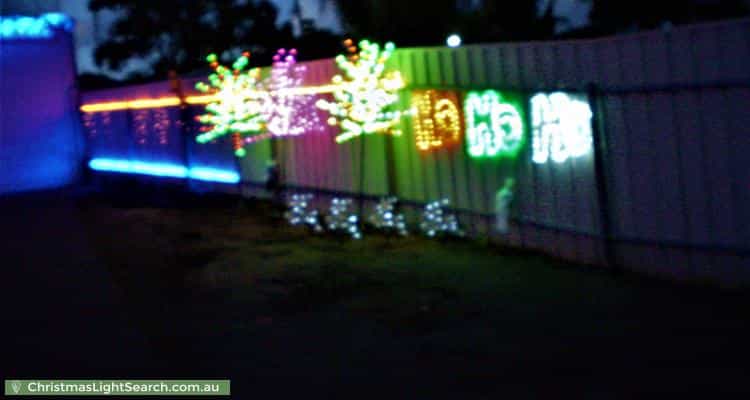 Christmas Light display at 4 Westall Court, Sheidow Park