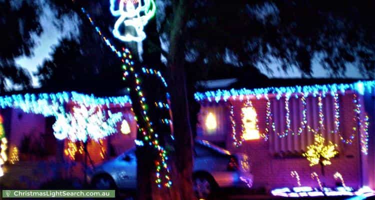 Christmas Light display at 4 Westall Court, Sheidow Park