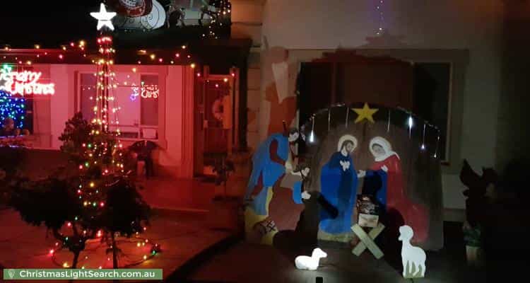 Christmas Light display at 25 George Street, Norwood
