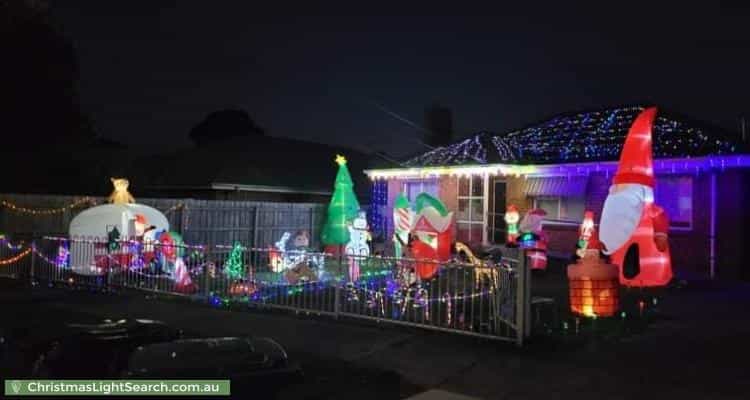 Christmas Light display at 6 Allambi Street, Ashwood