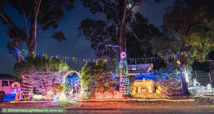 Christmas Light display at 4 Stacy Street, Gowrie