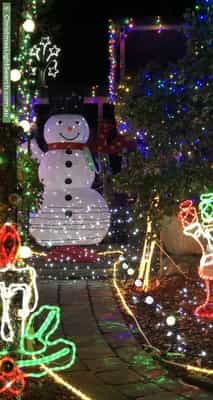 Christmas Light display at 4 Stacy Street, Gowrie