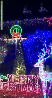 Christmas Light display at 4 Stacy Street, Gowrie