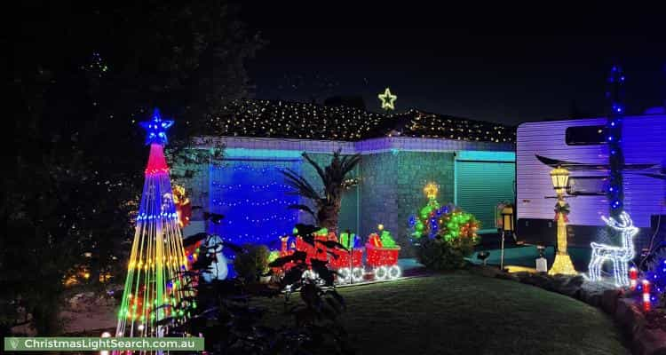 Christmas Light display at 8 Hawthorn Terrace, Parafield Gardens