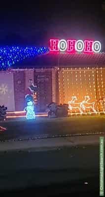 Christmas Light display at 57 Duggan Street, Calwell