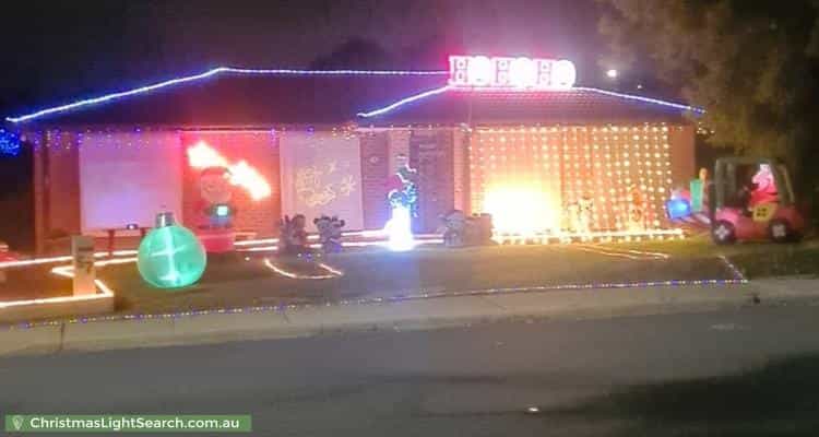 Christmas Light display at 57 Duggan Street, Calwell