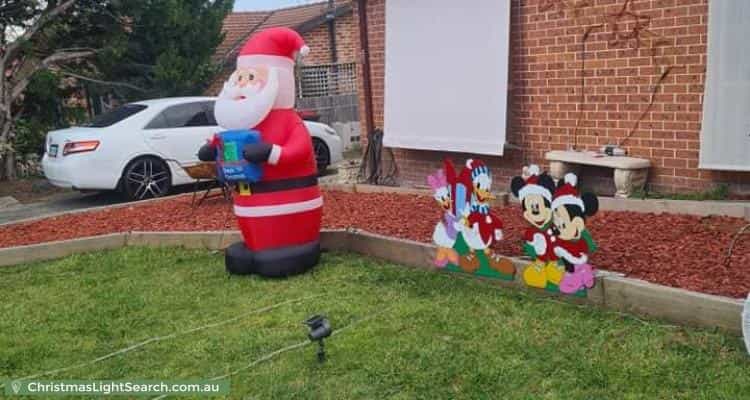 Christmas Light display at 57 Duggan Street, Calwell