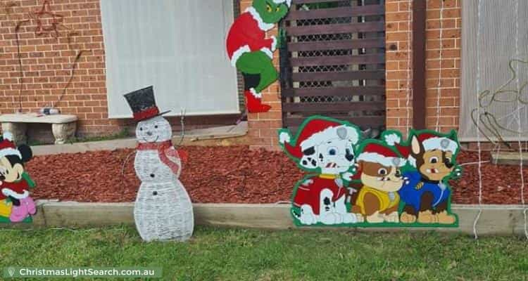 Christmas Light display at 57 Duggan Street, Calwell