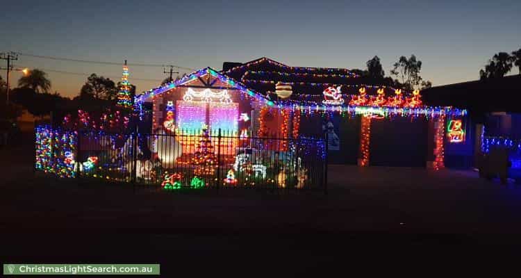 Christmas Light display at 2 Horwood Road, Salisbury North