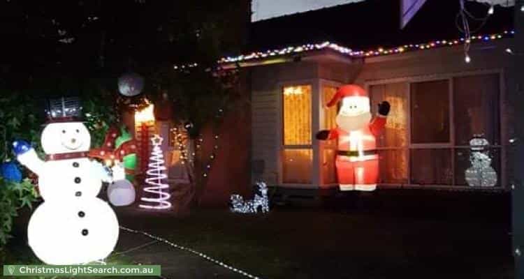 Christmas Light display at 21 Hoffmans Road, Essendon West