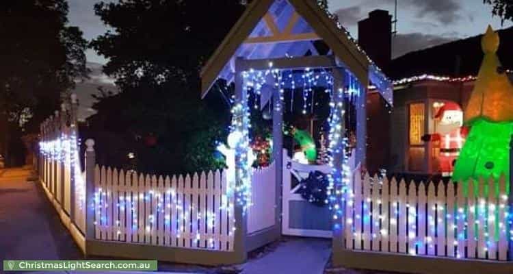 Christmas Light display at 21 Hoffmans Road, Essendon West