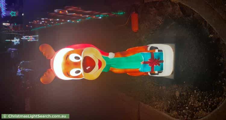 Christmas Light display at 16 Lightwood Avenue, Seymour