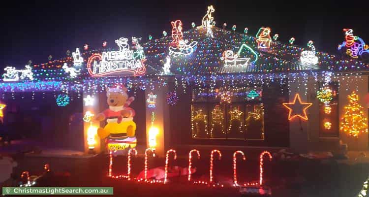 Christmas Light display at 16 Lightwood Avenue, Seymour
