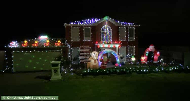 Christmas Light display at 46 Scenic Drive, Beaconsfield