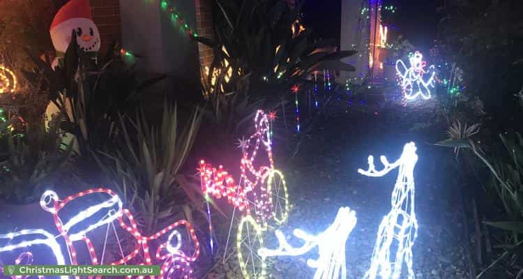 Christmas Light display at 22 Appaloosa Grove, Clyde North