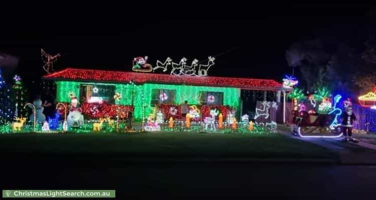 Christmas Light display at 15 Cassar Street, Gracemere