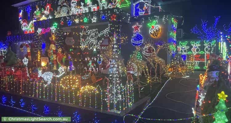 Christmas Light display at 10 Stardust Way, Wollert