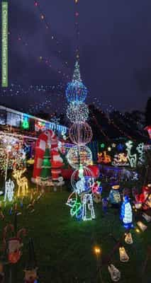 Christmas Light display at 35 Borgnis Street, Davidson