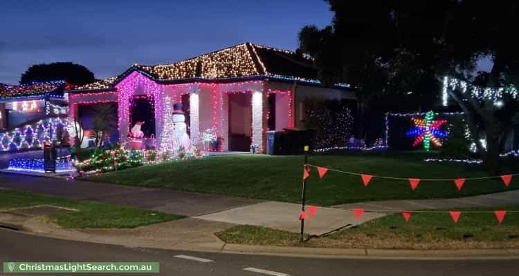 Christmas Light display at 69 Summerhill Boulevard, Drouin