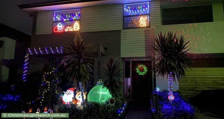 Christmas Light display at 6 Sabina Park Drive, Mulgrave