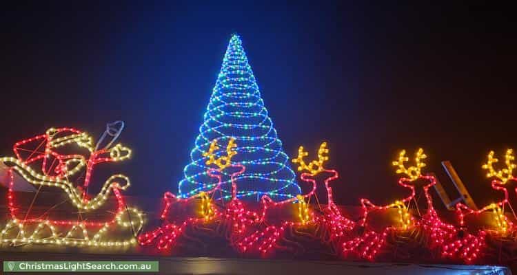 Christmas Light display at 83 Korumburra Road, Wonthaggi