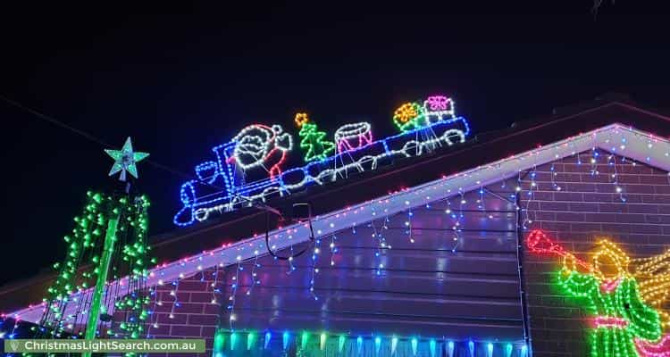 Christmas Light display at 83 Korumburra Road, Wonthaggi