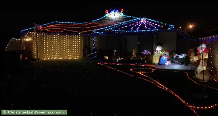 Christmas Light display at 27 Giglia Drive, Sinagra
