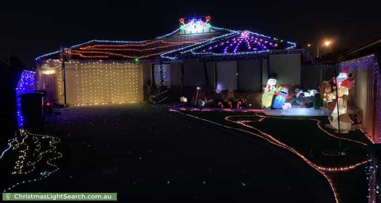 Christmas Light display at 27 Giglia Drive, Sinagra