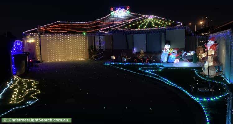 Christmas Light display at 27 Giglia Drive, Sinagra