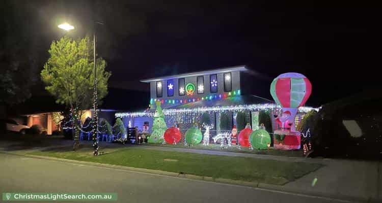 Christmas Light display at 28 Bellis Circuit, Botanic Ridge