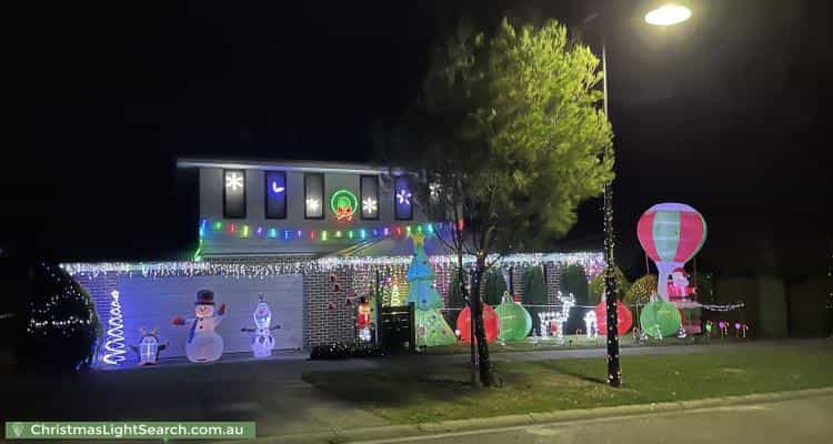Christmas Light display at 28 Bellis Circuit, Botanic Ridge