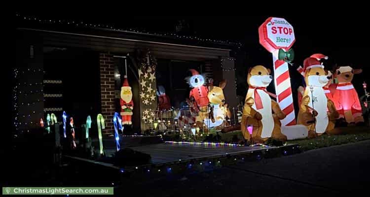 Christmas Light display at 2 Gidran Way, Clyde North