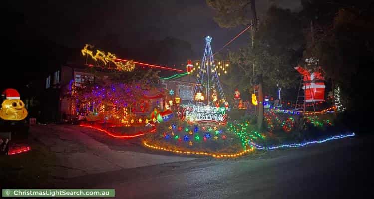 Christmas Light display at 464 Sheffield Road, Montrose