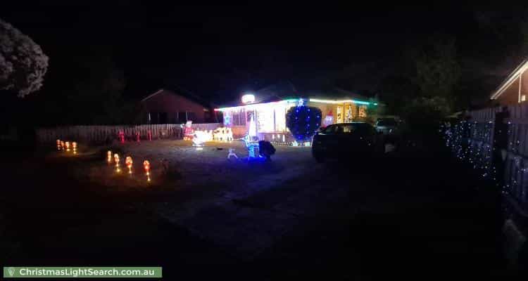 Christmas Light display at 6 Hodgins Crescent, Frankston North