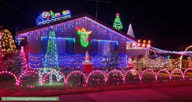 Christmas Light display at 83 Korumburra Road, Wonthaggi
