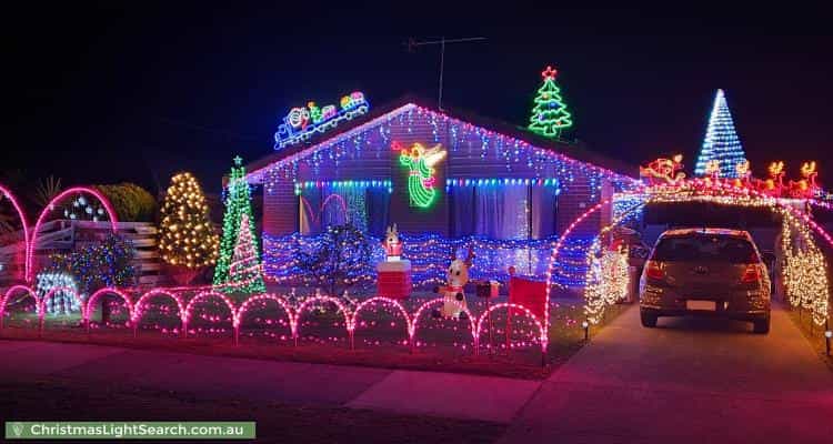 Christmas Light display at 83 Korumburra Road, Wonthaggi