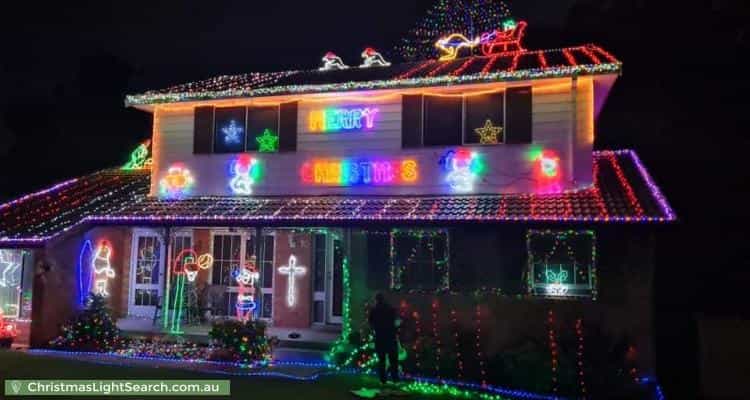 Christmas Light display at 10 Micawber Street, Ambarvale