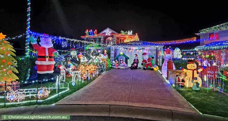 Christmas Light display at 4 Troon Court, Glenmore Park