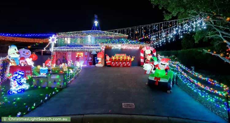 Christmas Light display at 4 Troon Court, Glenmore Park