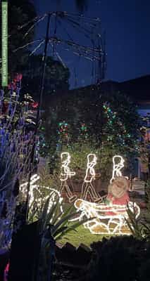 Christmas Light display at 10 Miller Road, Heathmont