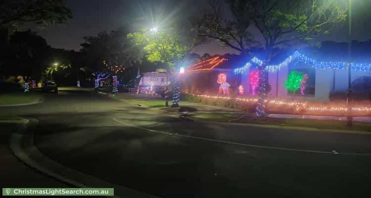 Christmas Light display at  Northwood Drive, Whittlesea