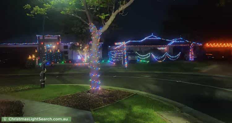 Christmas Light display at  Northwood Drive, Whittlesea