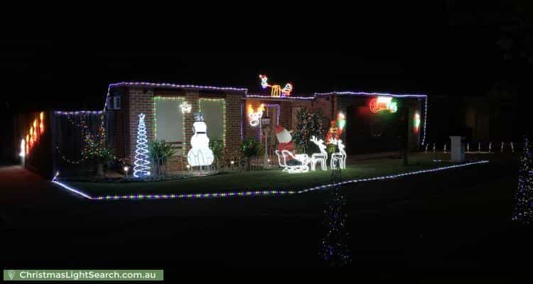 Christmas Light display at 8 Sandpiper Way, South Morang