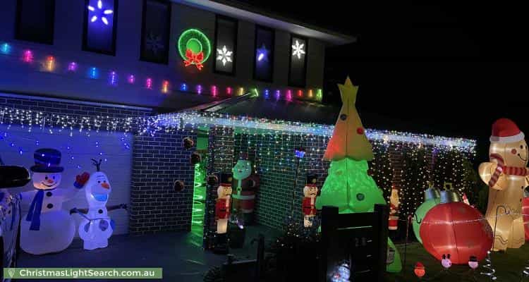 Christmas Light display at 28 Bellis Circuit, Botanic Ridge