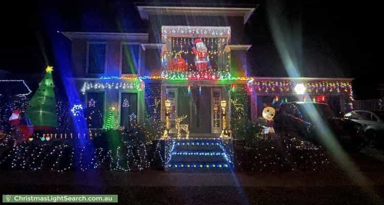 Christmas Light display at 21 Reflections Boulevard, Clyde North